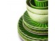 Set 2ks zelený keramický dezertní talíř The Esmeralds - Ø 22*2,8cm HKLIVING