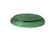 Zelený skleněný dezertní talíř The Emeralds - Ø 21*3cm HKLIVING