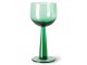 Set 4ks zelená sklenice na víno na vysoké noze The Emeralds - Ø 8*17cm/ 200ml HKLIVING
