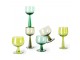 Set 4ks zelená lim sklenice na víno na vysoké noze The Emeralds - Ø 8*17cm/ 200ml HKLIVING