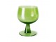 Set 4ks zelená lim sklenice na víno na nízké noze The Emeralds - Ø 8*11cm/ 250ml HKLIVING