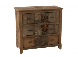 Dřevěná vintage komoda Anne - 100*95*50cm