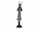 Vánoční dekorativní soška jelena v zimním kabátu - 9*8*36 cm Clayre & Eef