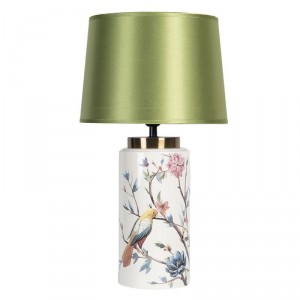 Stolní lampa se zeleným stínidlem Japonais – Ø 27*35 cm E27/max 1*60W