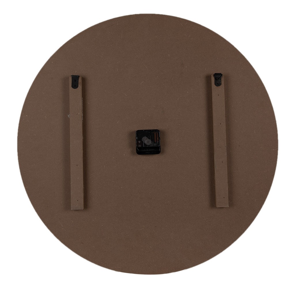 Hnědo-béžové antik nástěnné hodiny s mapou World - Ø 60*4 cm / 1*AA Clayre & Eef Hnědo-béžové antik nástěnné hodiny s mapou World - Ø 60*4 cm / 1*AA Clayre & Eef