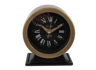 Černozlaté antik stolní hodiny Big Ben London - 12*6*14 cm / 1*AA