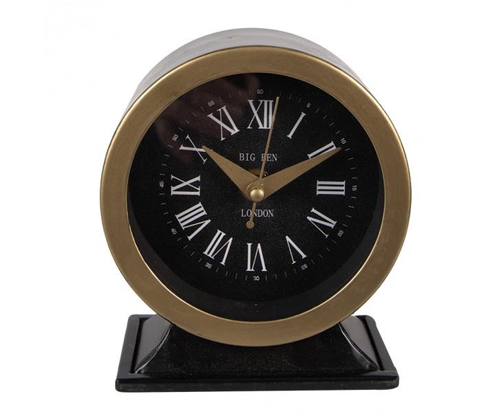 Černozlaté antik stolní hodiny Big Ben London - 12*6*14 cm / 1*AA Clayre & Eef