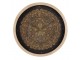 Černohnědé antik nástěnné hodiny s ornamenty - Ø 50*6 cm / 1*AA Clayre & Eef