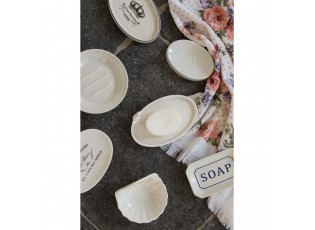 Porcelánová kulatá miska na mýdlo - Ø 14*5 cm