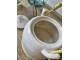 Porcelánová konvička se sítkem motýlci - Ø 14*14 cm / 0,7L Clayre & Eef