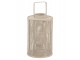 Přírodně - šedá proutěná lucerna Bamboo - Ø 28*44 cm J-Line by Jolipa