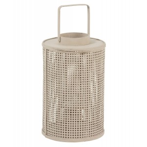 Přírodně - šedá proutěná lucerna Bamboo - Ø 28*44 cm