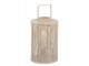 Přírodně - šedá proutěná lucerna Bamboo - Ø 28*44 cm J-Line by Jolipa