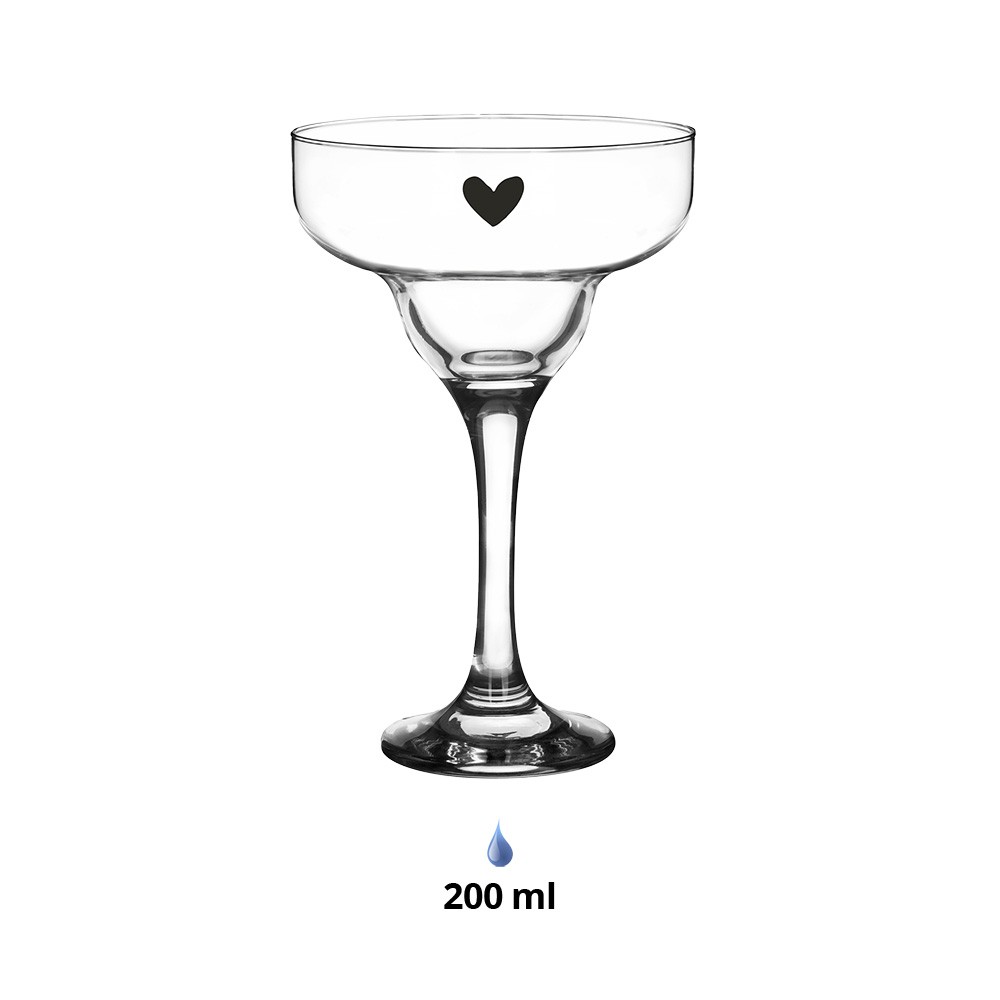 Sklenice na Martini se srdíčkem Heart - Ø 7*17 cm / 200 ml Clayre & Eef Sklenice na Martini se srdíčkem Heart - Ø 7*17 cm / 200 ml Clayre & Eef