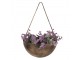 2ks měděný antik nástěnný držák na květiny - 24*12*37 / 20*10*32 cm Clayre & Eef