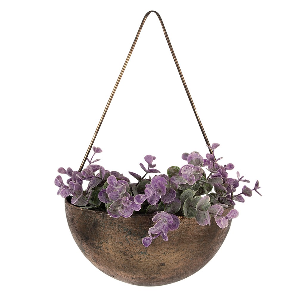 2ks měděný antik nástěnný držák na květiny - 24*12*37 / 20*10*32 cm Clayre & Eef 2ks měděný antik nástěnný držák na květiny - 24*12*37 / 20*10*32 cm Clayre & Eef