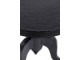 Černý antik kovový odkládací stůl Korto Black - Ø40*90 cm Light & Living