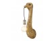Bronzová antik nástěnná lampa pštros Ostrich bronze - 18*15*57 cm / E27 Light & Living