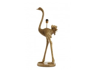 Bronzová antik stolní lampa pštros Ostrich bronze - 38*27*95 cm / E27