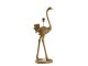 Bronzová antik stojací lampa pštros Ostrich bronze - 38*27*95 cm / E27 Light & Living