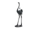Černá stojací lampa pštros Ostrich black - 62*50*146 cm / E27 Light & Living