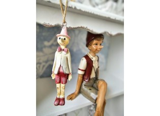 Závěsná dekorativní ozdoba Pinocchio - 3*3*11 cm