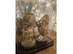 Hnědo-zlatá dekorace socha hlava Buddha - 12*9*22 cm Clayre & Eef