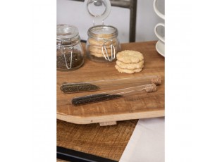 Skleněná dóza/ zkumavka s korkovým víčkem - Ø 2*19 cm / 40 ml