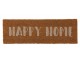 Rohožka z kokosových vláken Happy Home - 75*25*2 cm J-Line by Jolipa