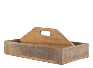 Dekorační dřevěný box s držadlem Grimaud - 43*25*18cm