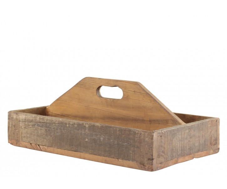 Dekorační dřevěný box s držadlem Grimaud - 43*25*18cm Chic Antique