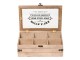 Box na čaj (6 přihrádek) - 24*16*8 cm Clayre & Eef