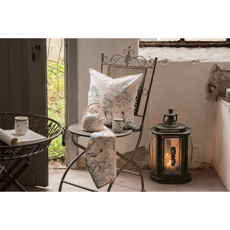 Porcelánová konvička se sítkem kvítka - 18*14*12 cm / 0,7L Clayre & Eef Porcelánová konvička se sítkem kvítka - 18*14*12 cm / 0,7L Clayre & Eef
