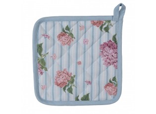 Bavlněná chňapka / podložka s květy hortenzie Vintage Grace - 20*20cm