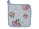 Bavlněná chňapka / podložka s květy hortenzie Vintage Grace - 20*20cm Clayre & Eef