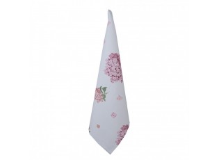 Bavlněná utěrka s květy hortenzie Vintage Grace II - 50*70 cm