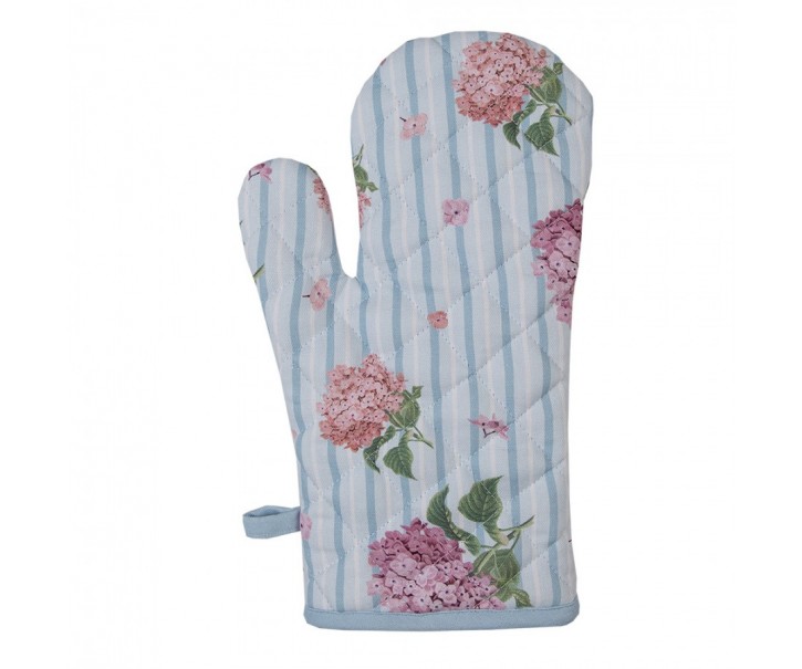 Bavlněná dětská chňapka s květy hortenzie Vintage Grace - 12*21cm Clayre & Eef