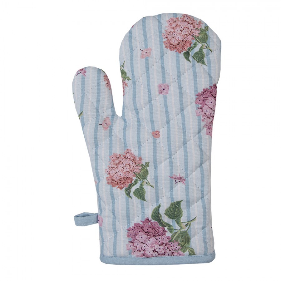 Bavlněná dětská chňapka s květy hortenzie Vintage Grace - 12*21cm