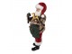 Vánoční dekorace Santa Claus v pracovním držící houpacího koníka - 16*8*28 cm Clayre & Eef