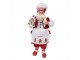 Vánoční dekorace Santa cukrář s perníkovou chaloupkou - 16*8*28 cm Clayre & Eef