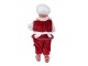 Vánoční dekorace Santa cukrář s perníkovou chaloupkou - 16*8*28 cm Clayre & Eef