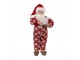 Vánoční dekorace Santa v overalu s bačkorkama - 16*8*28 cm Clayre & Eef