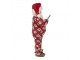Vánoční dekorace Santa v overalu s bačkorkama - 16*8*28 cm Clayre & Eef