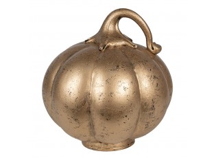 Měděná antik skleněná dekorace dýně Pumpkin - Ø 15*16 cm