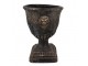 Granitový antik dekorativní květináč s hlavou lva - Ø 31*41 cm Clayre & Eef