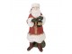 Dekorace Santa s LED světýlkem v lucerně - 21*18*45 cm / AG13 Clayre & Eef