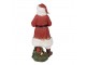 Dekorace Santa s LED světýlkem v lucerně - 21*18*45 cm / AG13 Clayre & Eef