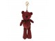 Přívěsek na klíče/ kabelku červený medvídek Bear - 10*20/ 27cm Juleeze