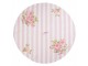Bavlněná kulatá utěrka s květy růže Sweet Roses - Ø 80cm Clayre & Eef