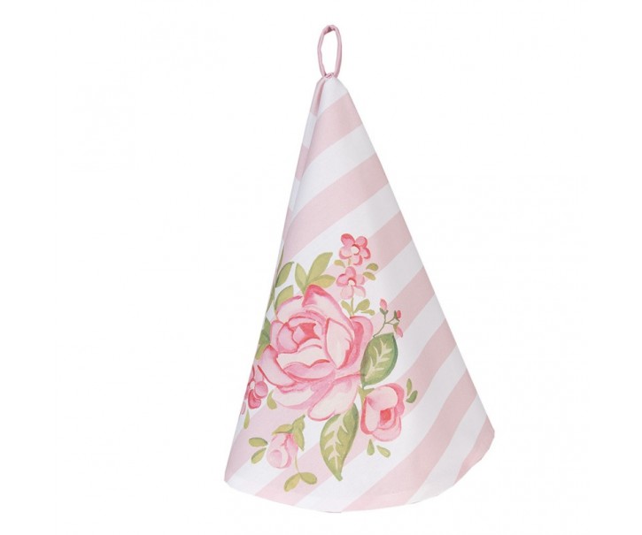 Bavlněná kulatá utěrka s květy růže Sweet Roses - Ø 80cm Clayre & Eef